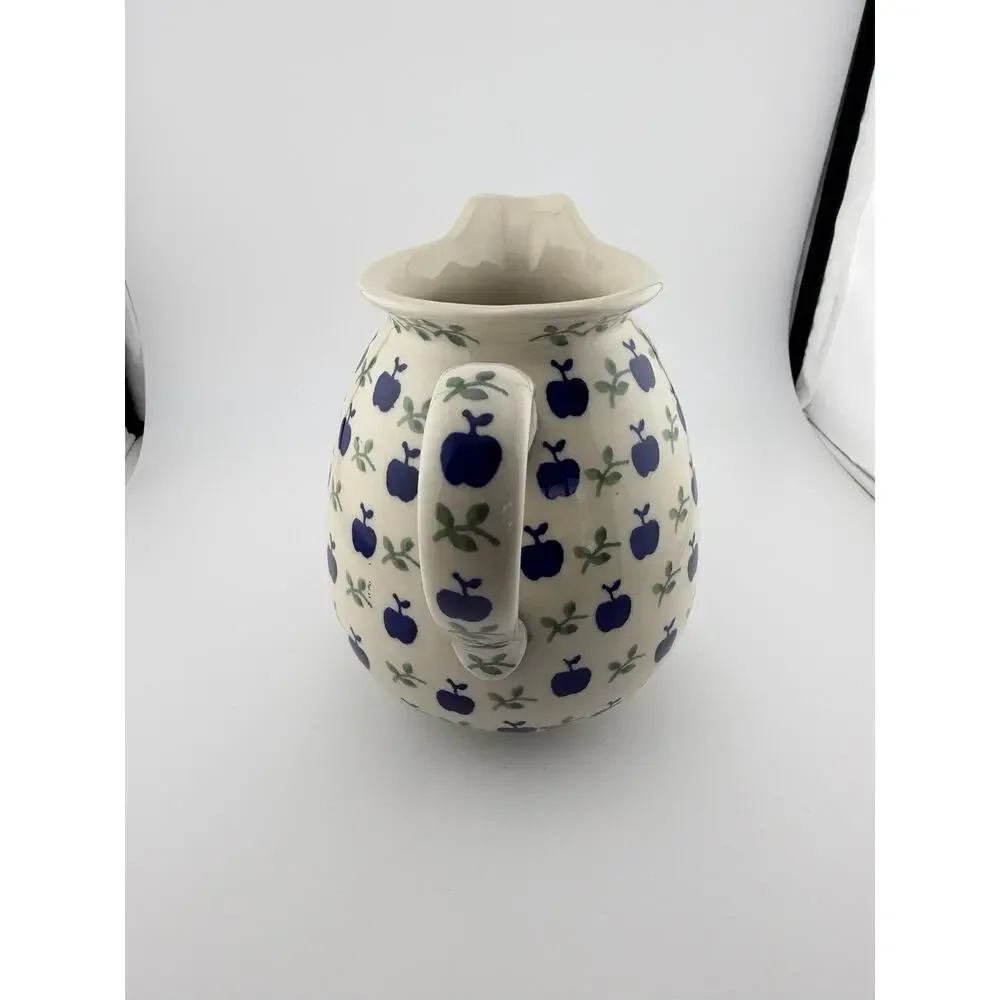 Boleslawiec Manufakura Polish Pottery Apple Pitcher 6